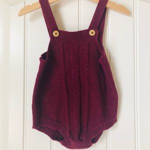 Cat&Jack Scarlet Knit Baby Romper